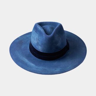 Blue Rustic Felt Hat
