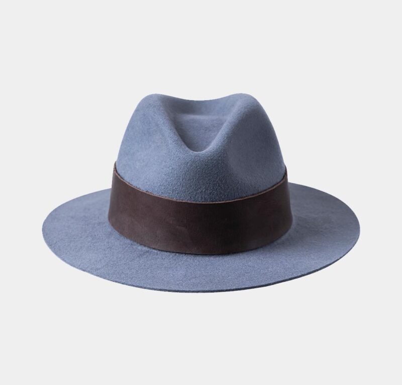 Gray & Brown Felt Hat