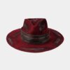 Red Rustic Felt Hat - Imagen 2
