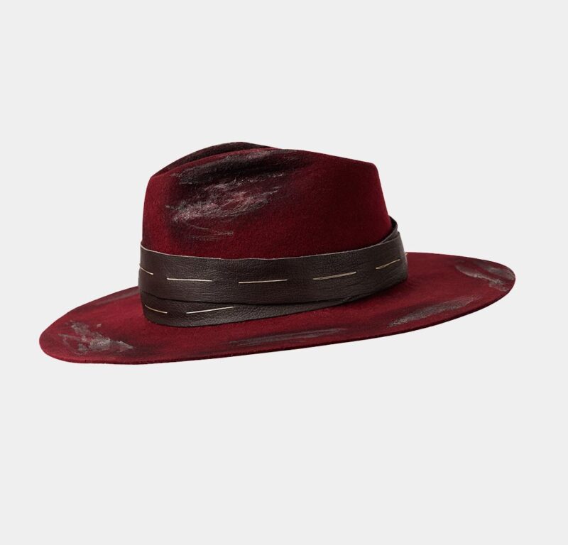 Red Rustic Felt Hat