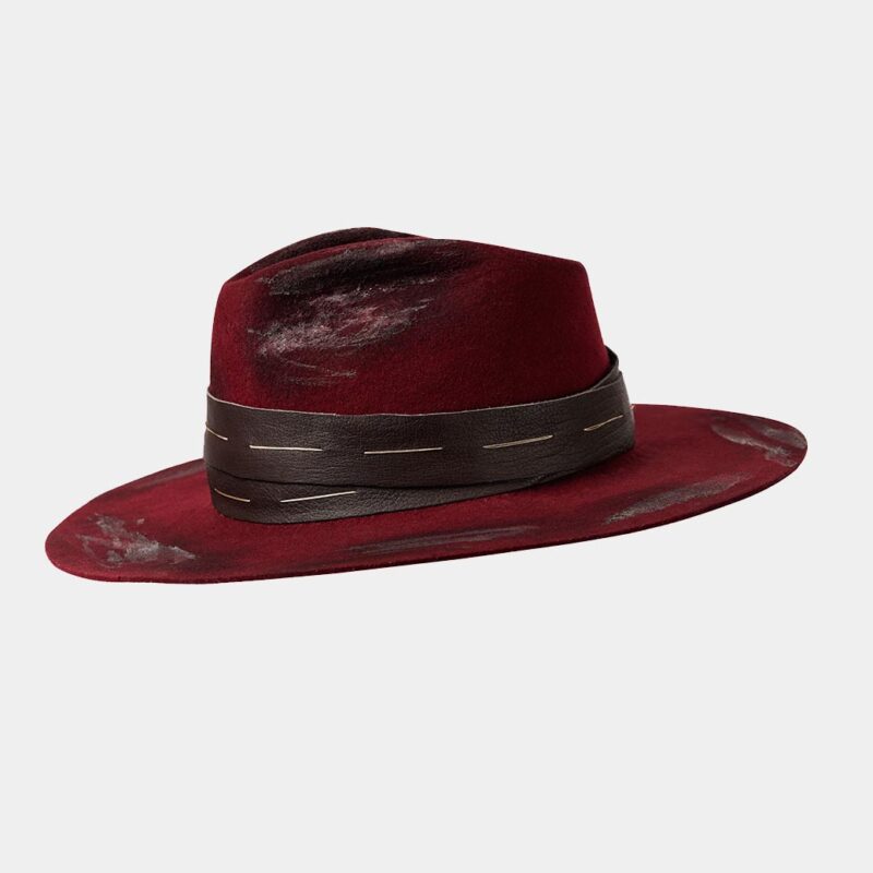 Red Rustic Felt Hat