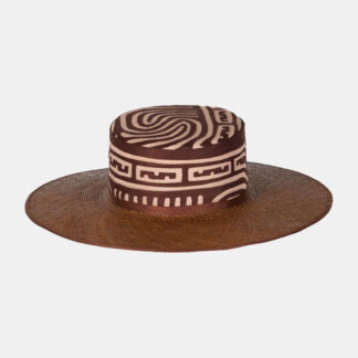 Palm Spirit Mola Straw Hat