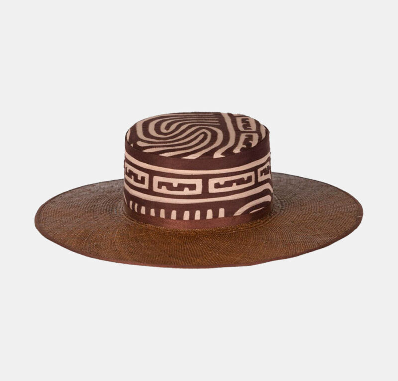 Palm Spirit Mola Straw Hat