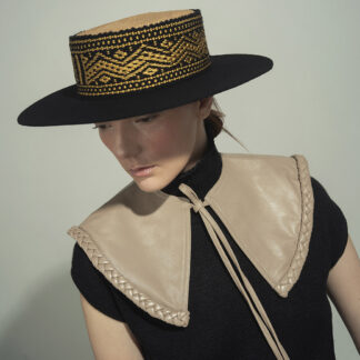 Putumayo Black Felt & Straw Hat