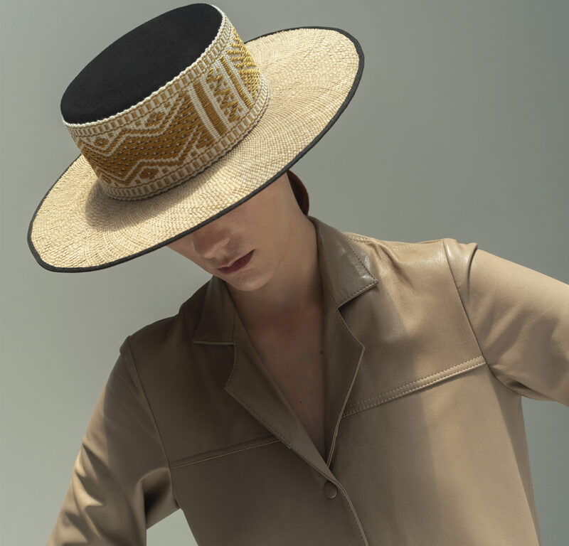 Putumayo Yellow Felt & Straw Hat