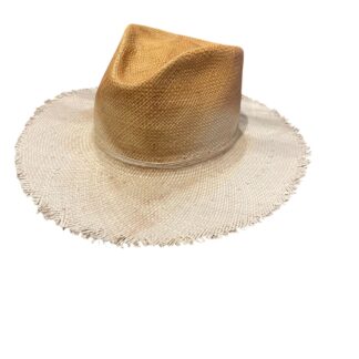 Rustic degrade straw hat