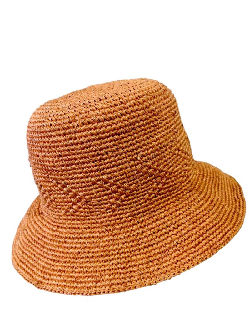 Orange straw hat