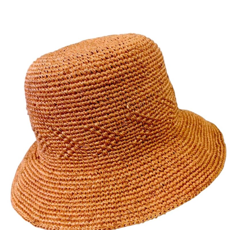 Orange straw hat